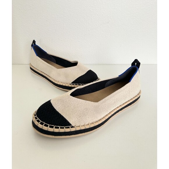 Rothy's Shoes - Rothy's Boardwalk Espadrille Flat Slip On Shoes Ivory White Workwear Women's 9.5